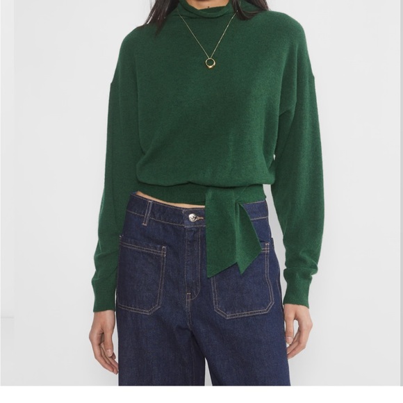 Wilfred Limited Edition Ashy Rose Pink Turtleneck Sweater - Picture 1 of 5